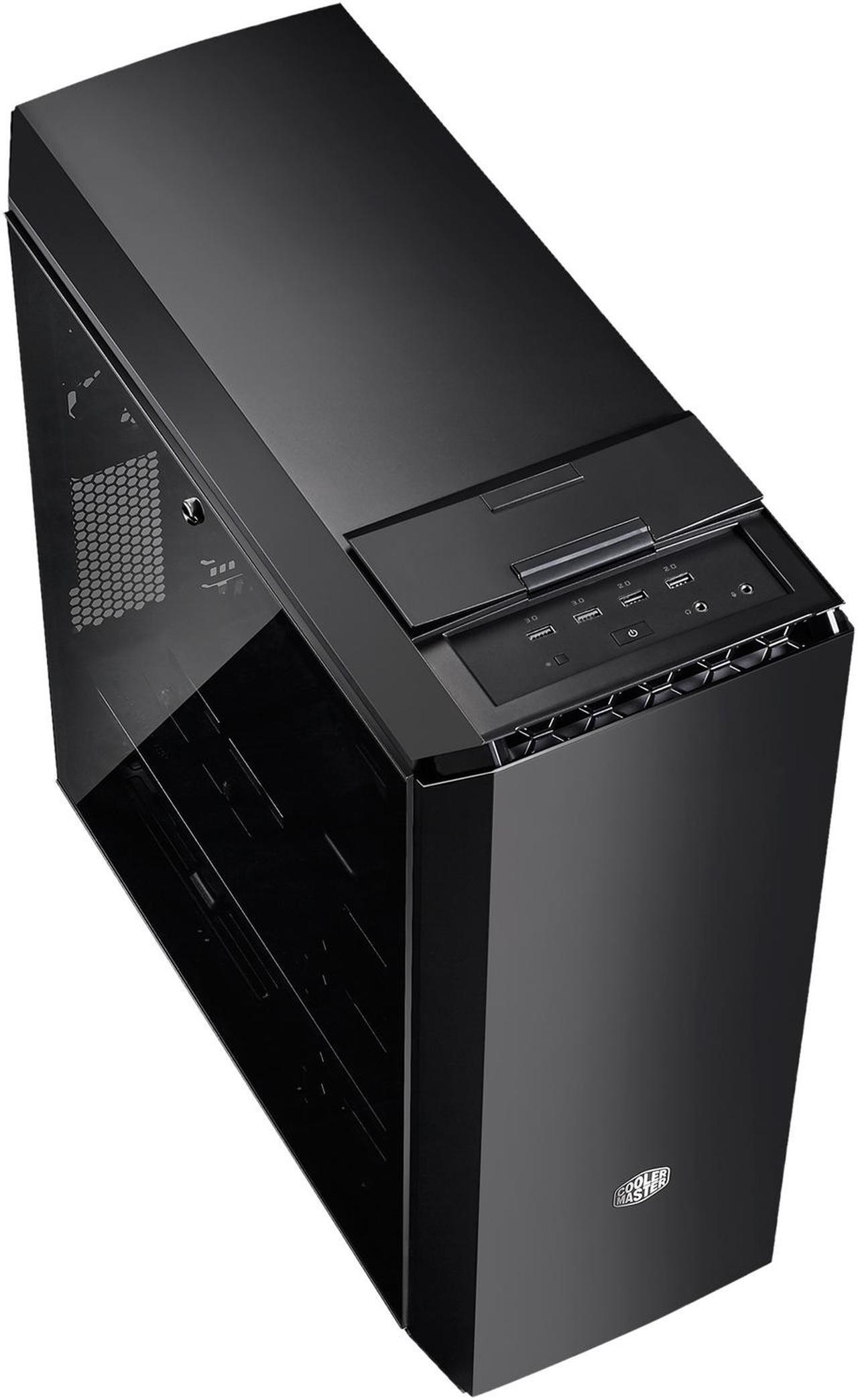 Alt view image 5 of 13 - Cooler Master  MasterCase MC600P ATX-Mid Tower w/FreeForm Modular, Minimal Design, Tempered Glass Side Panel, Front RGB LED Strip, Discreet Air Vents & Cable Management Cover