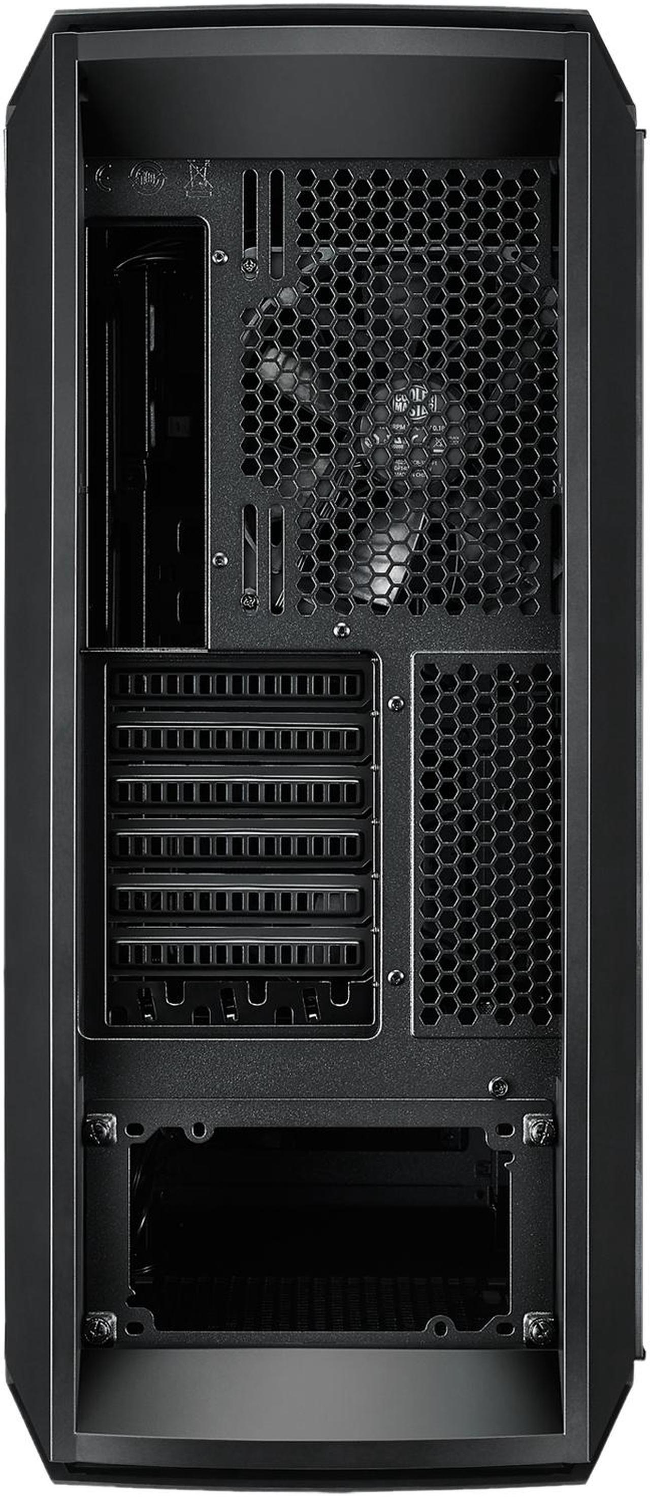 Alt view image 12 of 13 - Cooler Master  MasterCase MC600P ATX-Mid Tower w/FreeForm Modular, Minimal Design, Tempered Glass Side Panel, Front RGB LED Strip, Discreet Air Vents & Cable Management Cover