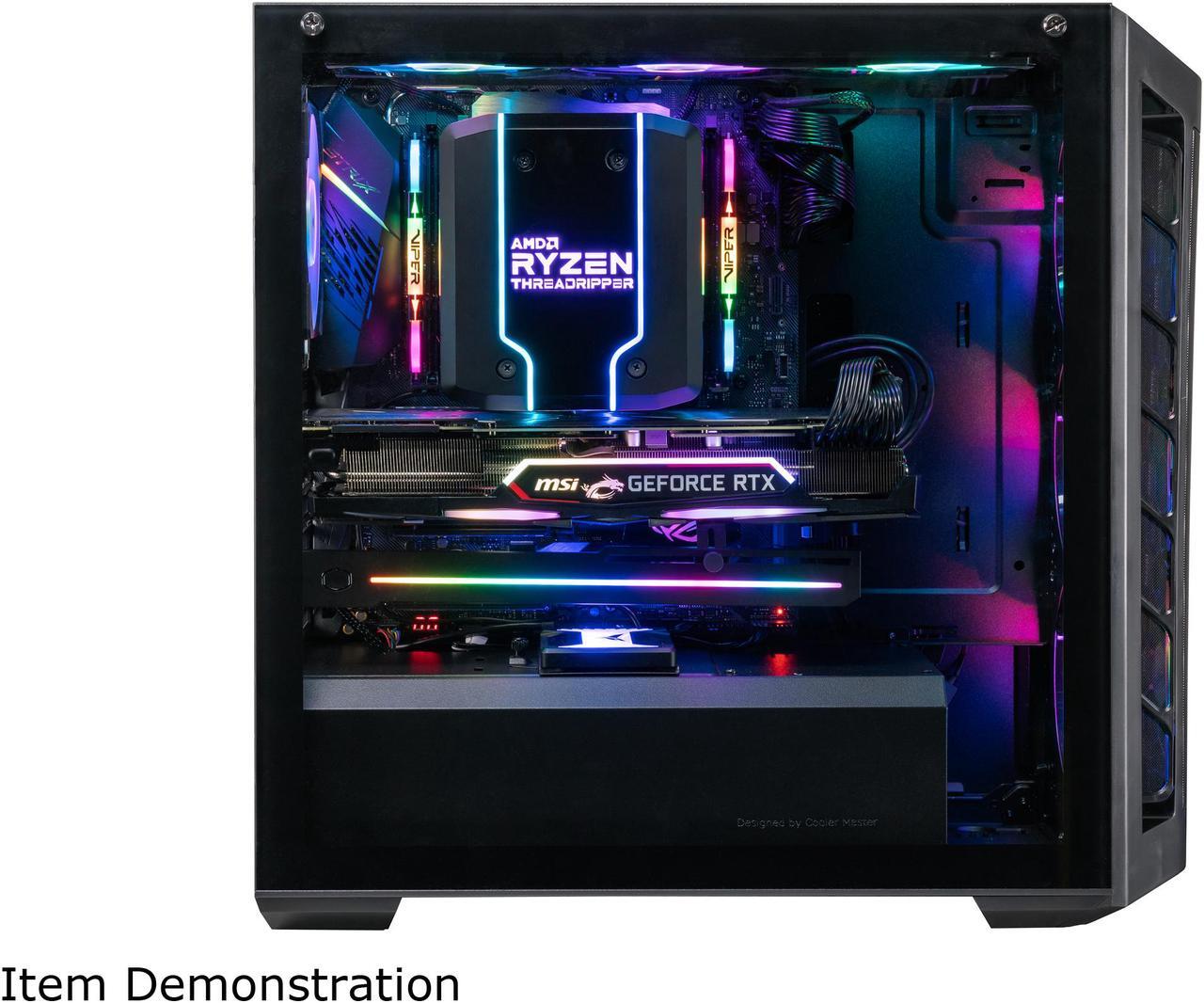 Alt view image 12 of 19 - Cooler Master MasterBox MB511 ARGB ATX Mid-Tower with Fine Mesh Front Panel, Mesh Side Intakes, Tempered Glass, Three 120mm ARGB Lighting Fans - Black