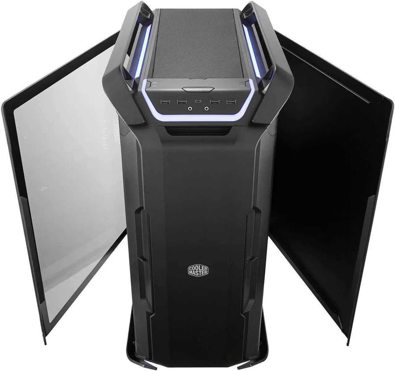 Alt view image 6 of 20 - Cooler Master Cosmos C700P Black Edition E-ATX Full-Tower with Curved Tempered Glass Side Panel, Flexible Interior layout, RGB Lighting control, Type-C port and diverse liquid cooling layout