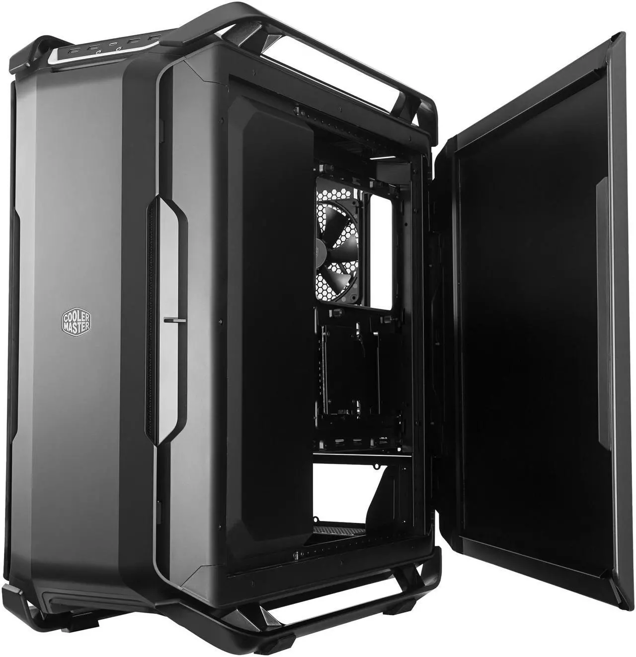 Alt view image 9 of 20 - Cooler Master Cosmos C700P Black Edition E-ATX Full-Tower with Curved Tempered Glass Side Panel, Flexible Interior layout, RGB Lighting control, Type-C port and diverse liquid cooling layout