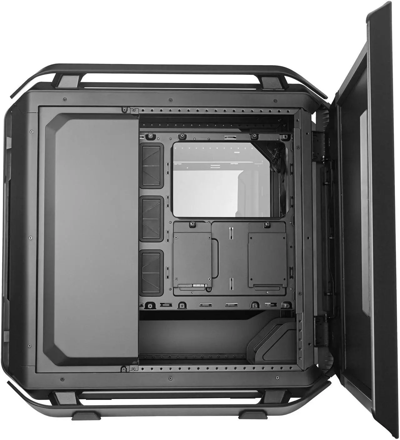 Alt view image 8 of 20 - Cooler Master Cosmos C700P Black Edition E-ATX Full-Tower with Curved Tempered Glass Side Panel, Flexible Interior layout, RGB Lighting control, Type-C port and diverse liquid cooling layout
