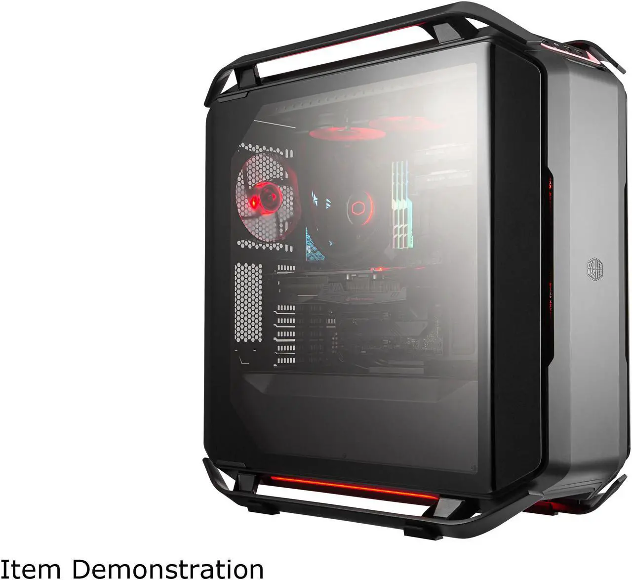 Alt view image 12 of 20 - Cooler Master Cosmos C700P Black Edition E-ATX Full-Tower with Curved Tempered Glass Side Panel, Flexible Interior layout, RGB Lighting control, Type-C port and diverse liquid cooling layout