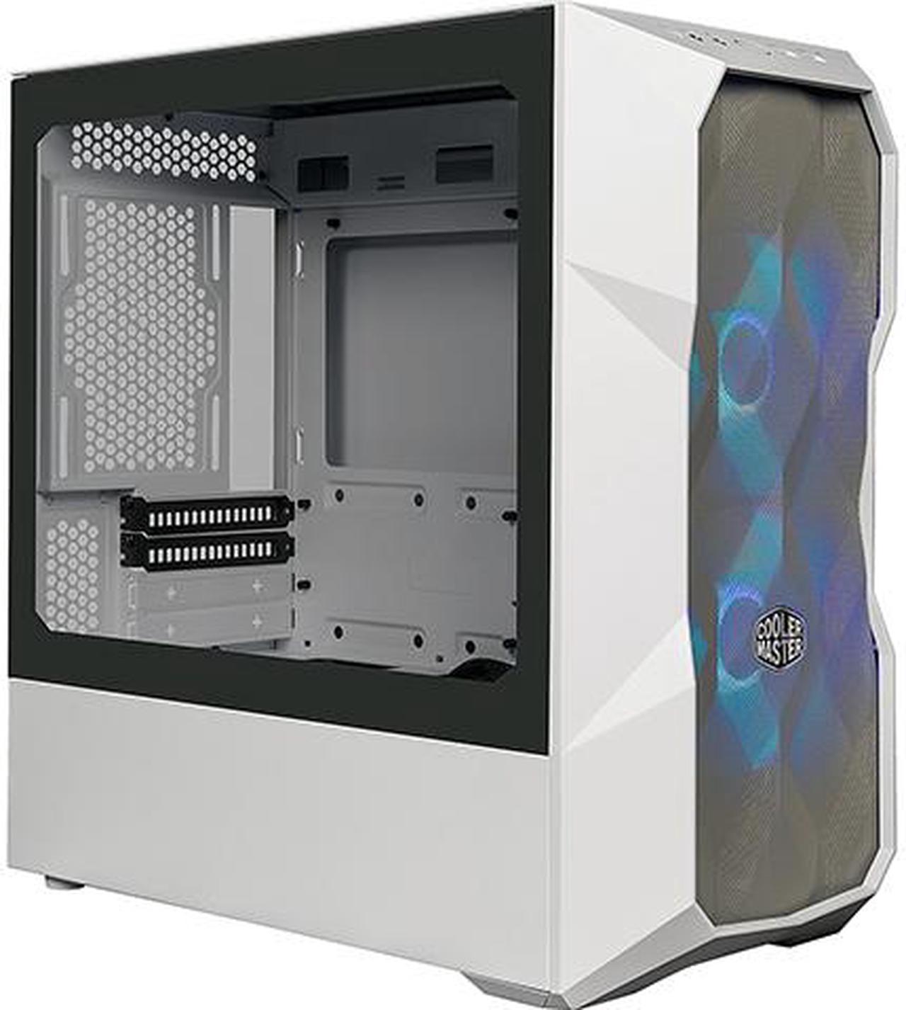 Cooler Master TD300 Mesh TD300-WGNN-S00 White Steel / Mesh / Plastic / Tempered Glass Micro ATX Tower Computer Case