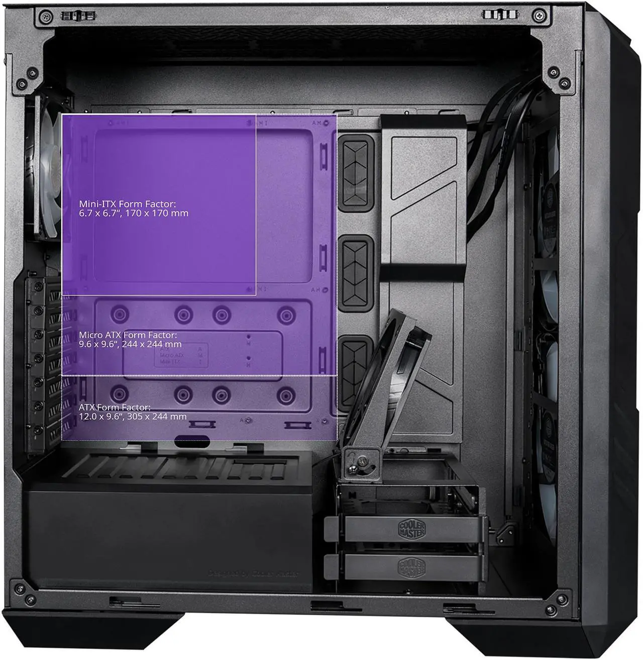 Alt view image 4 of 16 - Cooler Master HAF 500 H500-KGNN-S00 Black Steel / Plastic / Tempered Glass ATX Mid Tower Computer Case