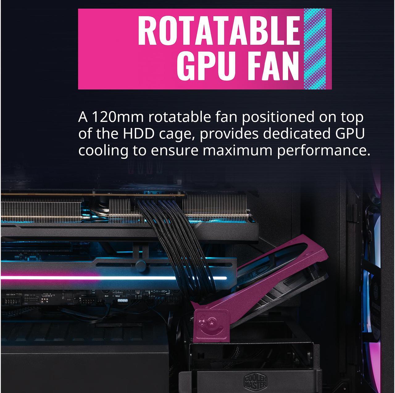 Alt view image 11 of 16 - Cooler Master HAF 500 H500-KGNN-S00 Black Steel / Plastic / Tempered Glass ATX Mid Tower Computer Case