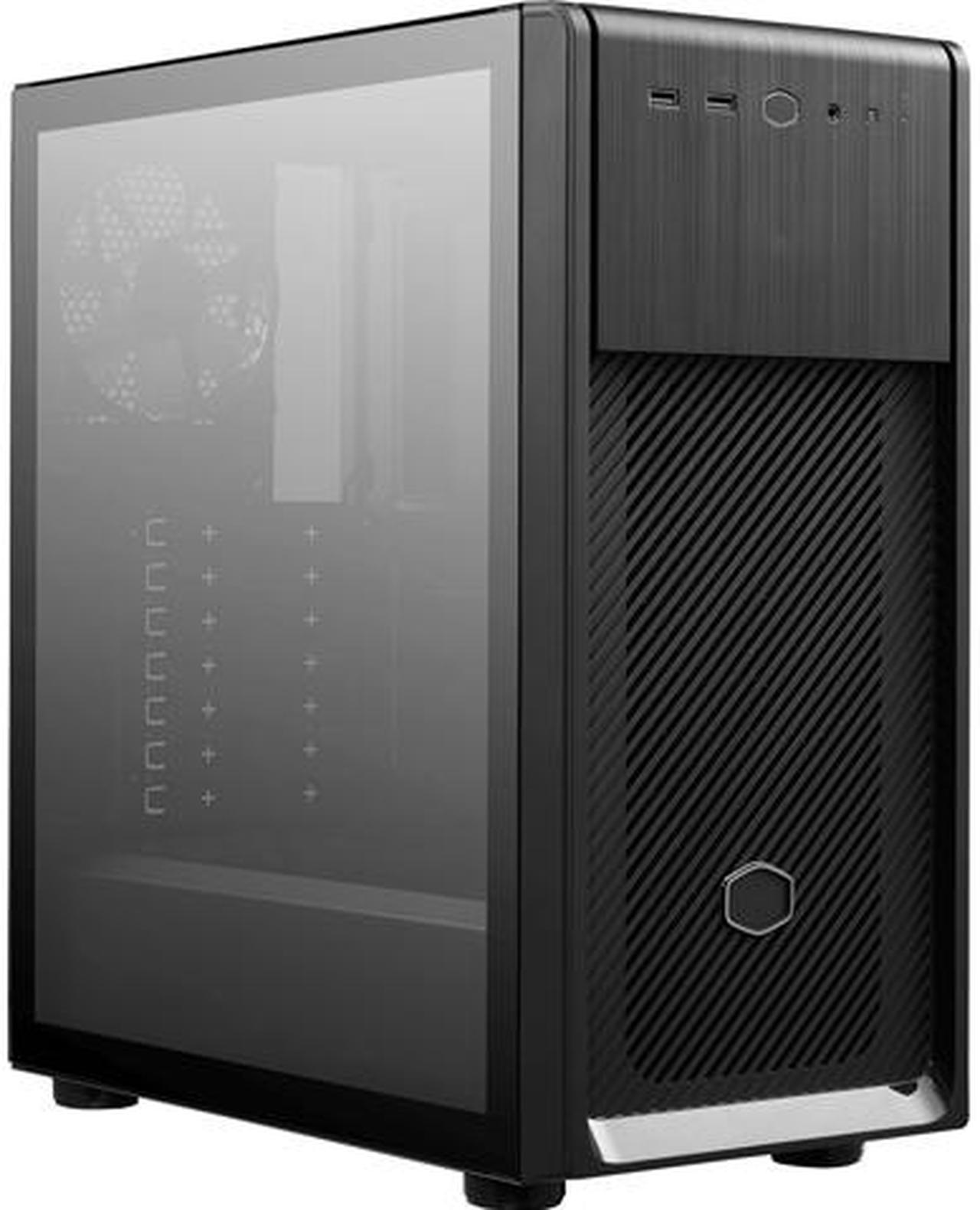 Cooler Master Elite 500 ODD E500-KG5N-S00 Black Steel / Plastic / Tempered Glass ATX Mid Tower Computer Case