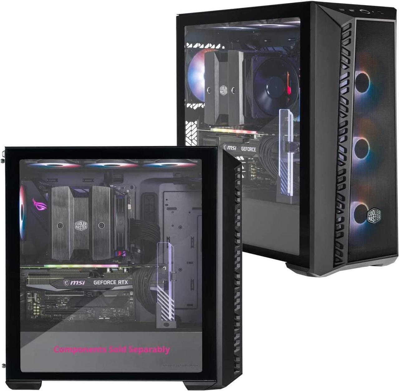 Alt view image 9 of 10 - Cooler Master MasterBox 520 Mesh Black Edition Airflow ATX Mid-Tower, Mesh Front Panel, Tempered Glass Panel , E-ATX*(*up to 12”x 10.7”, USB 3.2 Gen2 Type-C