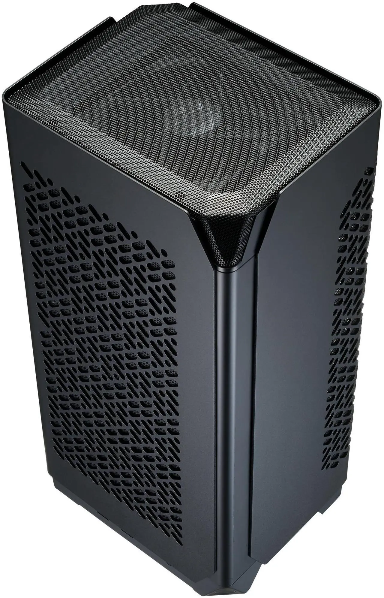 Alt view image 3 of 6 - Cooler Master NCORE 100 Air Mini-ITX PC Tower Case, Anodized Aluminum, 3 Slot Horizontal GPU Mount, Compatible RX 7900 XTX|RTX 4090, Compatible SFX PSU | Air Cooler Up To 70 mm, USB Type C