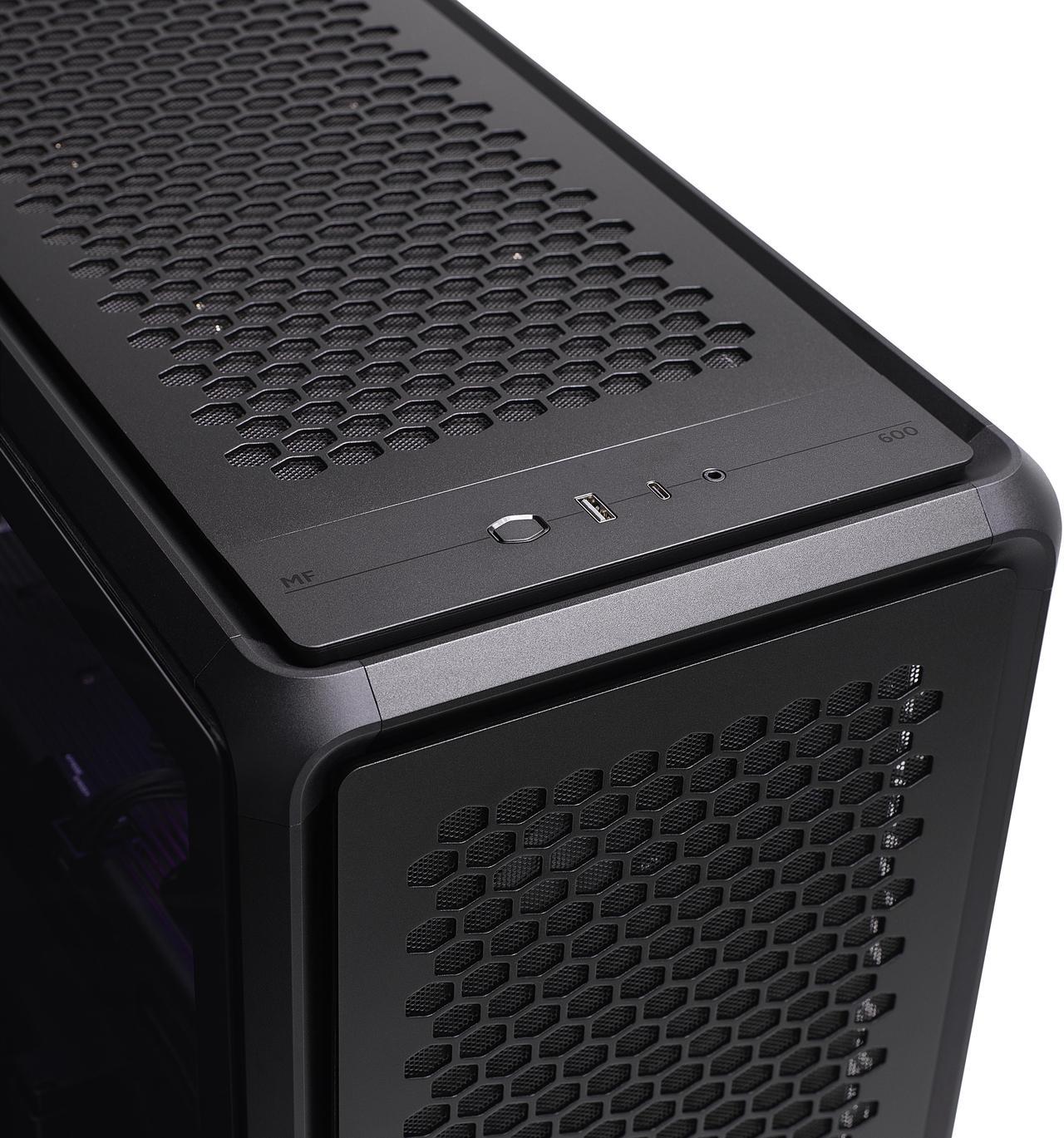 Alt view image 6 of 6 - Cooler Master MasterFrame 600 FreeForm FineMesh Airflow ATX Mid-Tower Case, Aluminum Frame, Magnetic Side Panels, Customizable Internal, 410mm GPU Max, 420mm AIO Max, Type C, Tempered Glass