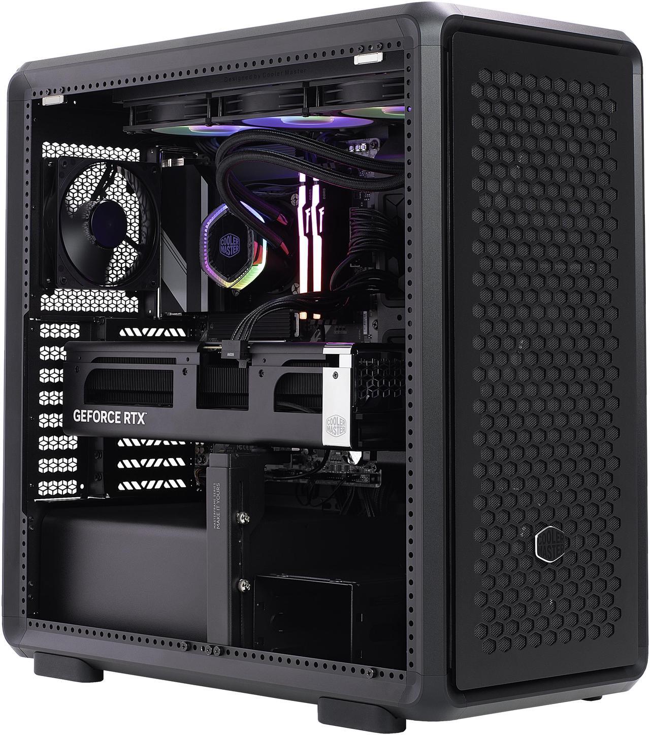 Alt view image 2 of 6 - Cooler Master MasterFrame 600 FreeForm FineMesh Airflow ATX Mid-Tower Case, Aluminum Frame, Magnetic Side Panels, Customizable Internal, 410mm GPU Max, 420mm AIO Max, Type C, Tempered Glass