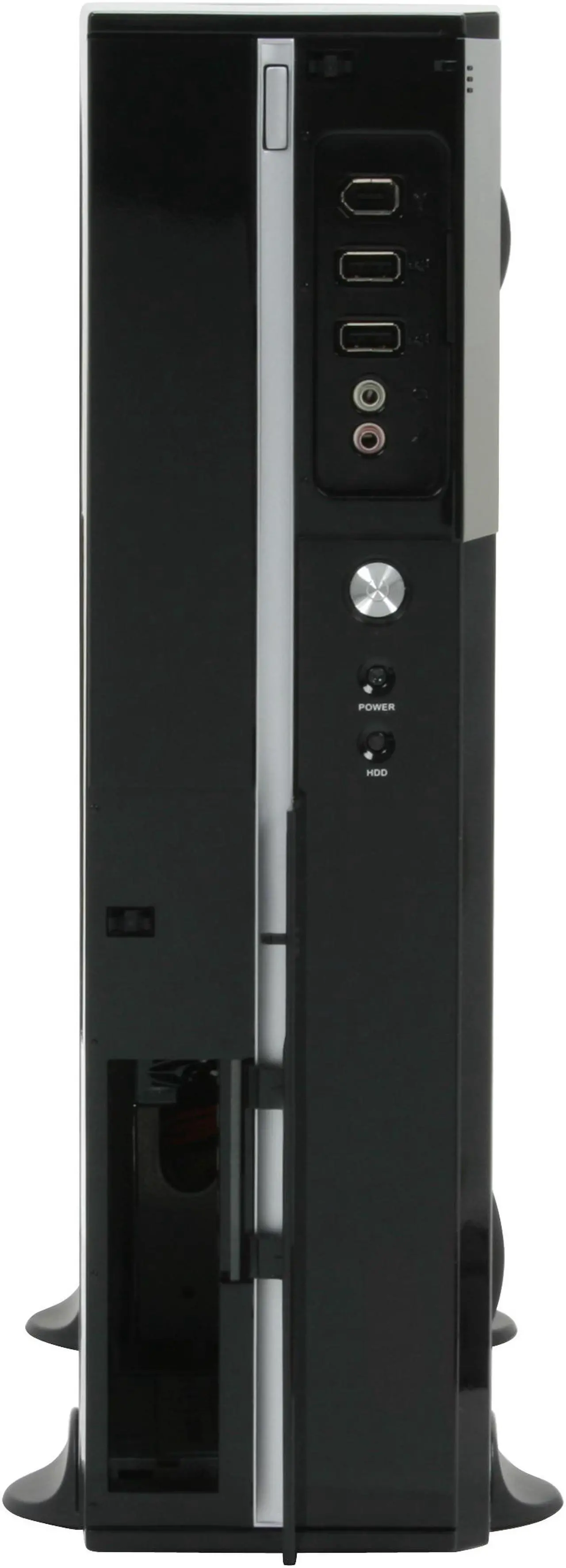Alt view image 4 of 12 - hec Black 0.7mm Thickness SECC Steel 7KJ9 Micro ATX Media Center / HTPC Case w/270W Power Supply