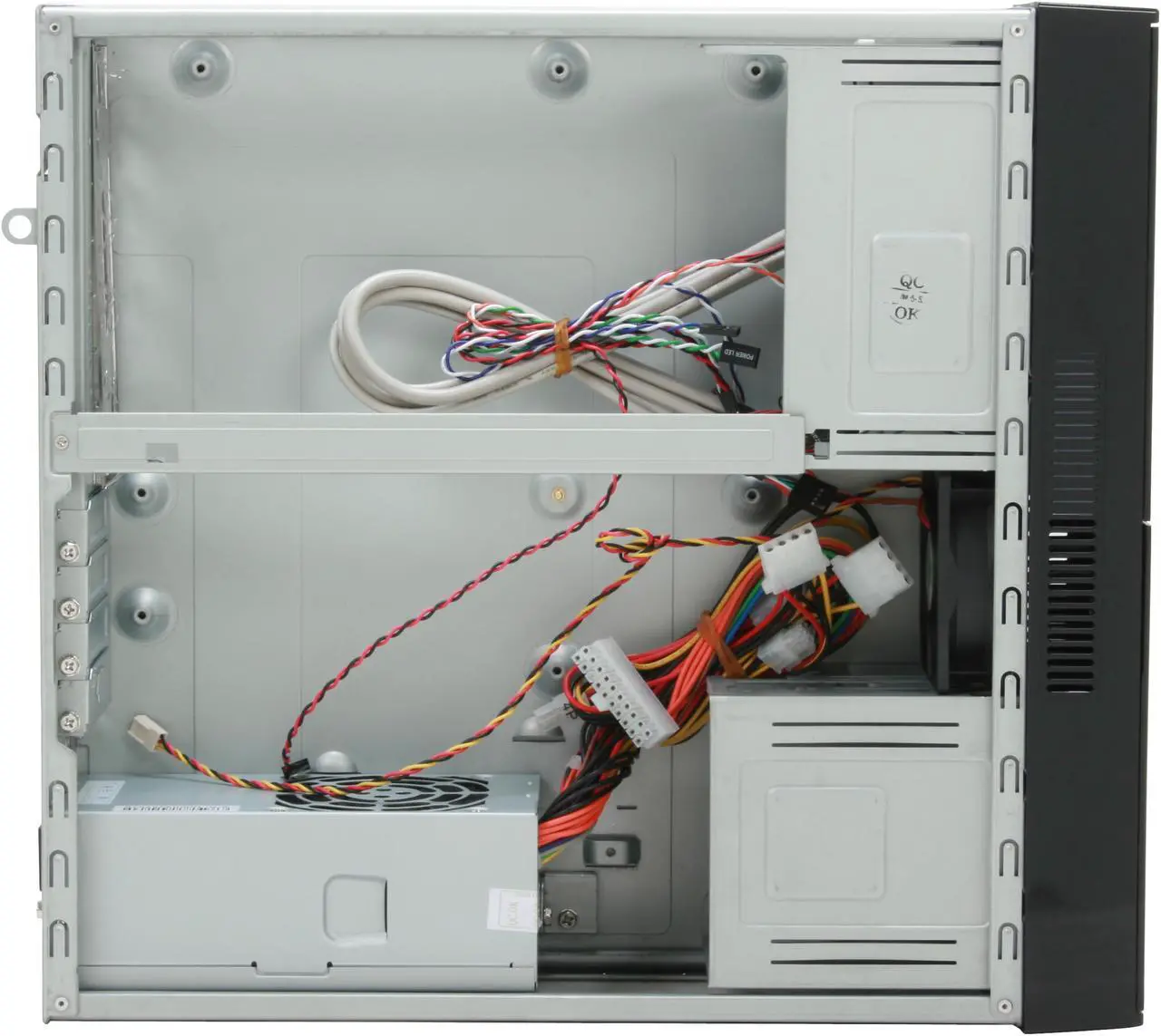 Alt view image 8 of 12 - hec Black 0.7mm Thickness SECC Steel 7KJ9 Micro ATX Media Center / HTPC Case w/270W Power Supply