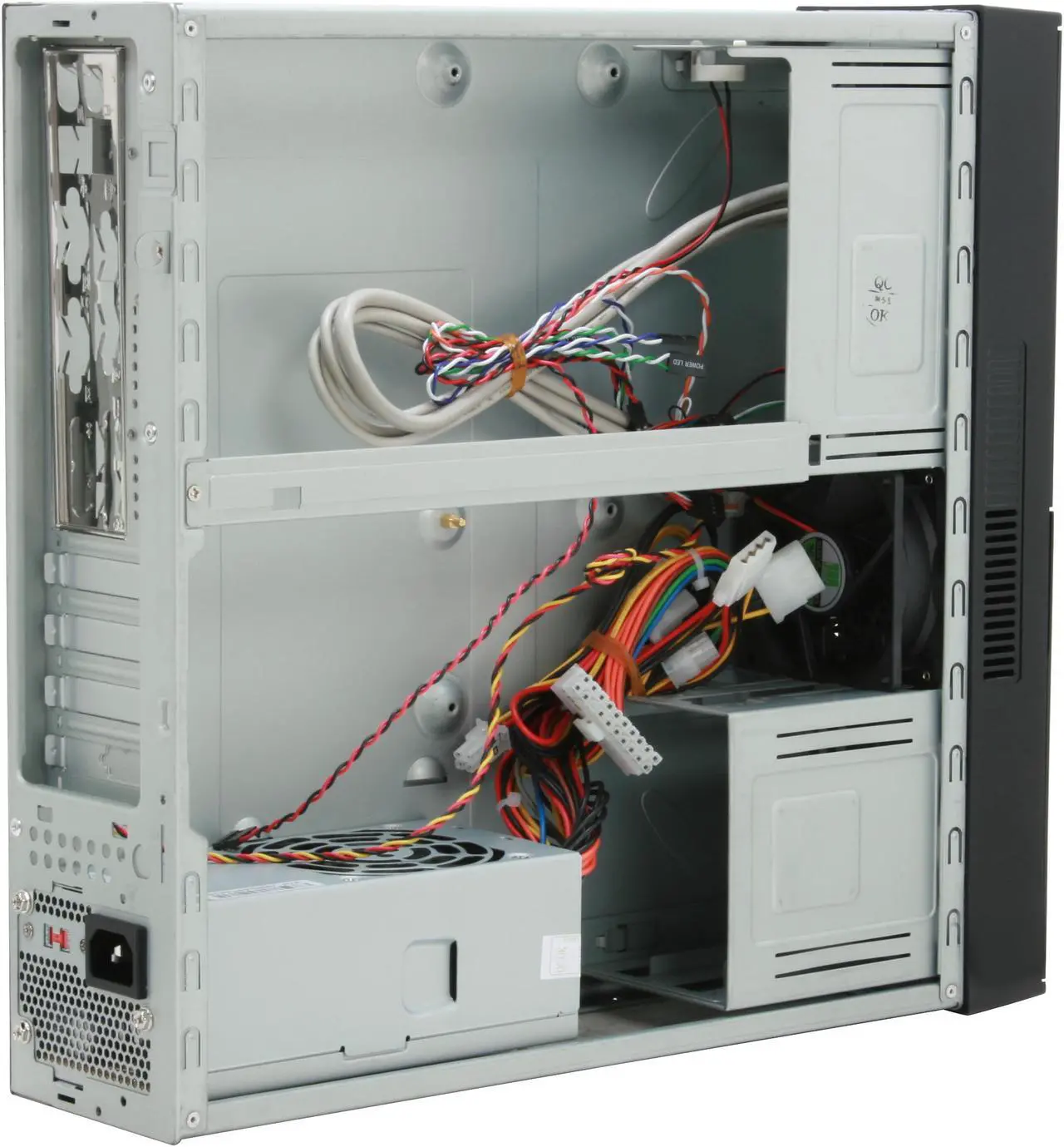 Alt view image 9 of 12 - hec Black 0.7mm Thickness SECC Steel 7KJ9 Micro ATX Media Center / HTPC Case w/270W Power Supply