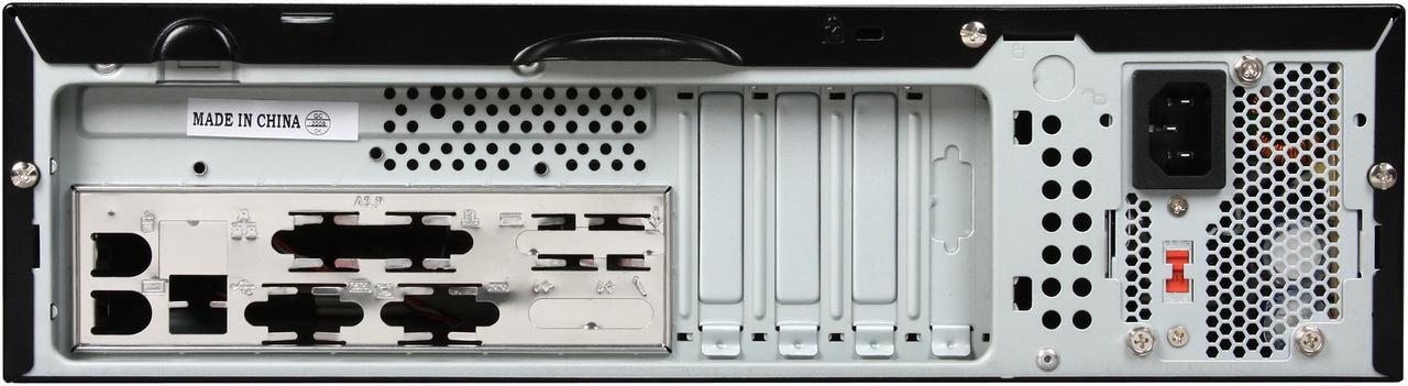 Alt view image 4 of 8 - hec Black 0.7mm Thickness SECC Steel 7K09BBA30FNRX Micro ATX Media Center 300W Power Supply / HTPC Case