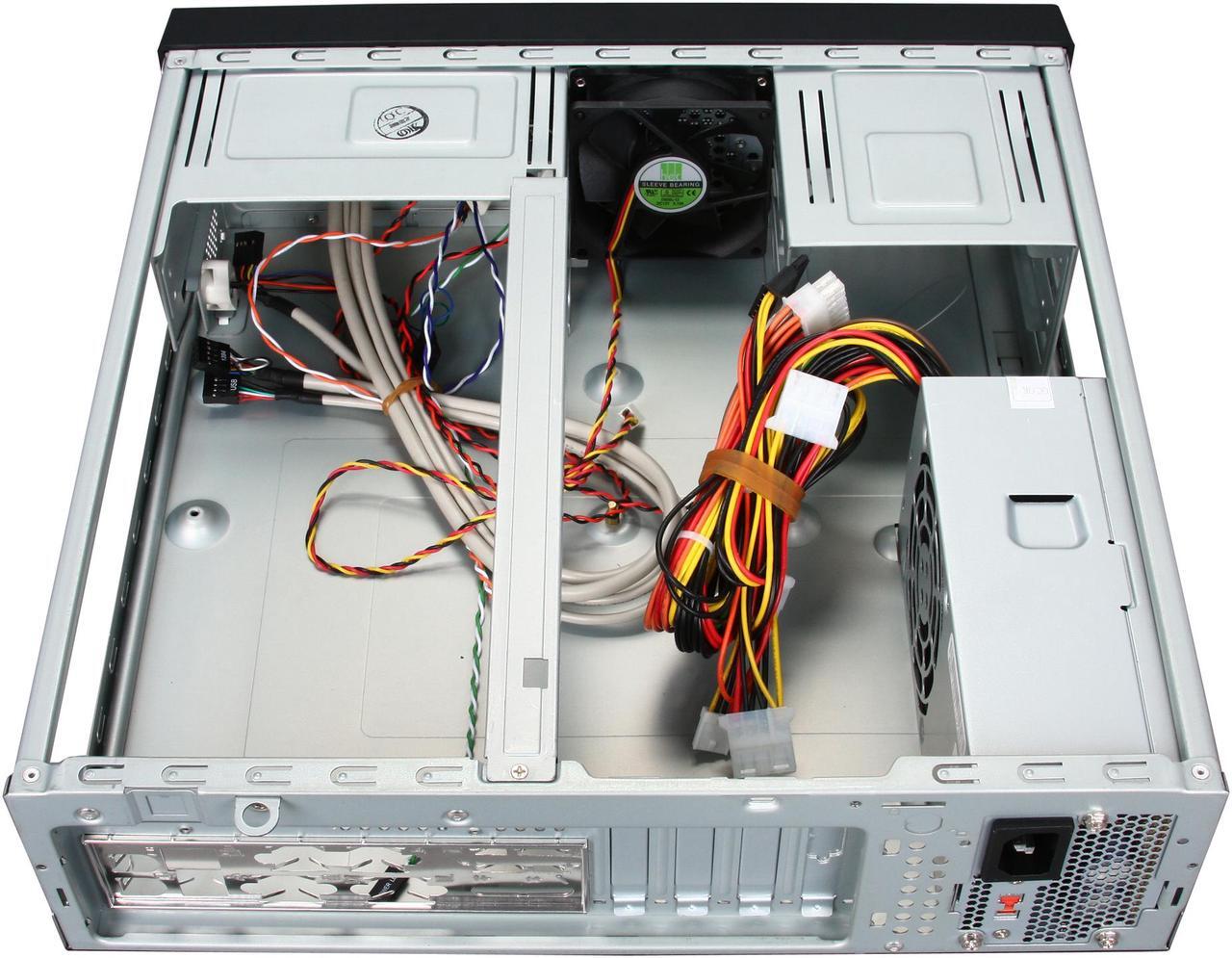 Alt view image 5 of 8 - hec Black 0.7mm Thickness SECC Steel 7K09BBA30FNRX Micro ATX Media Center 300W Power Supply / HTPC Case
