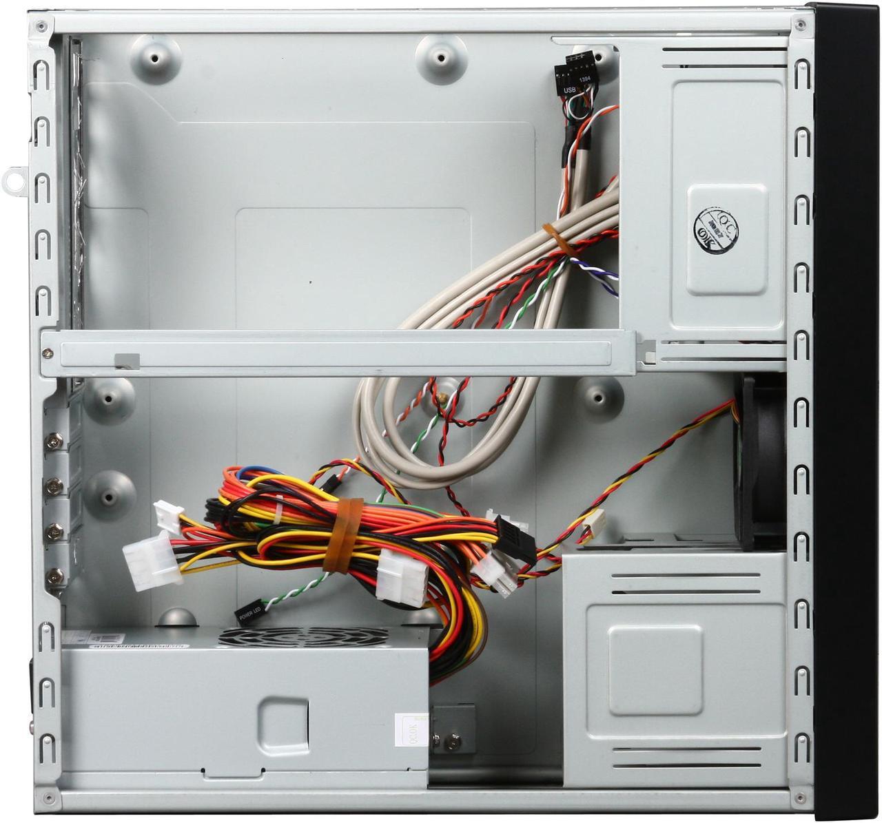 Alt view image 6 of 8 - hec Black 0.7mm Thickness SECC Steel 7K09BBA30FNRX Micro ATX Media Center 300W Power Supply / HTPC Case