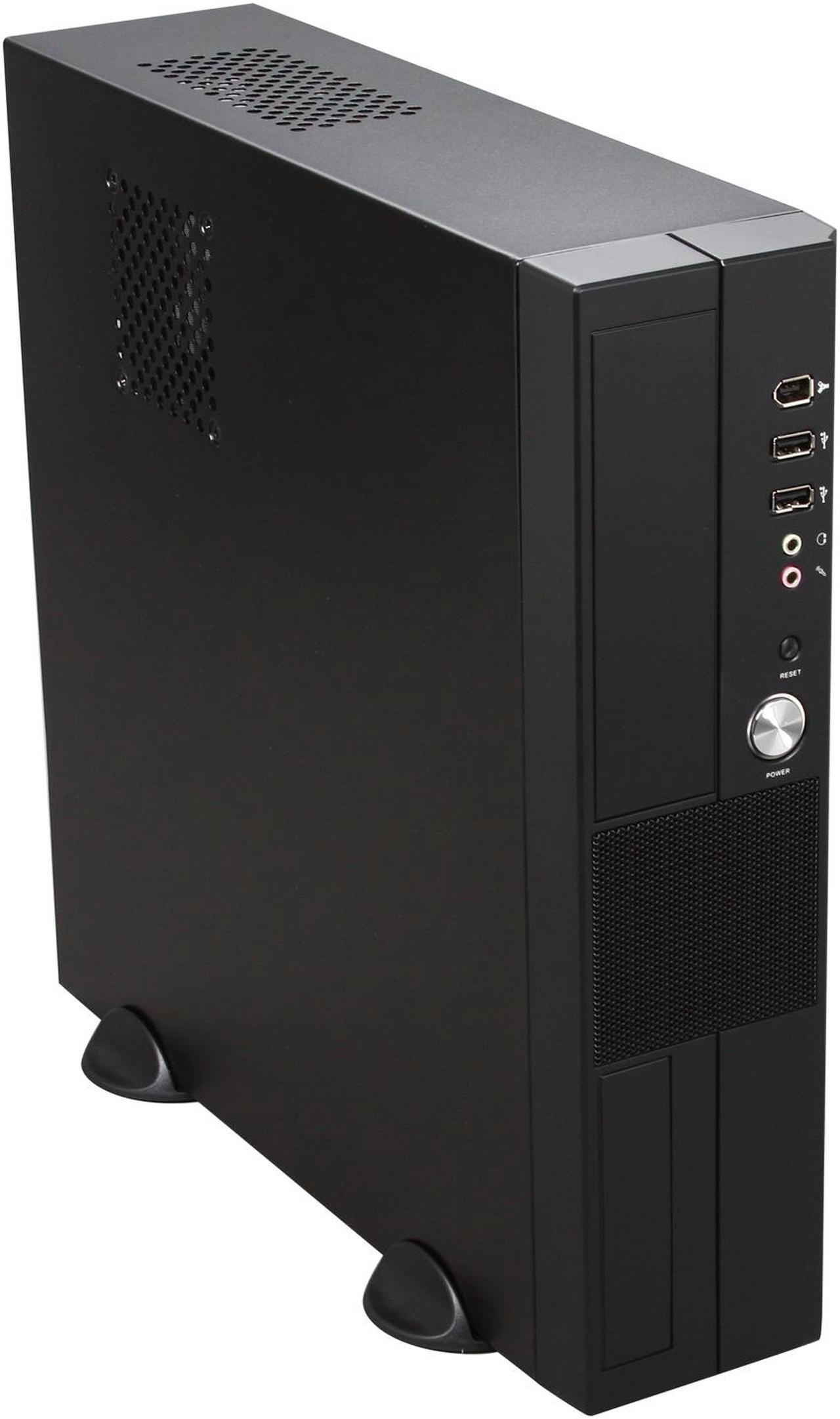 Alt view image 7 of 8 - hec Black 0.7mm Thickness SECC Steel 7K09BBA30FNRX Micro ATX Media Center 300W Power Supply / HTPC Case