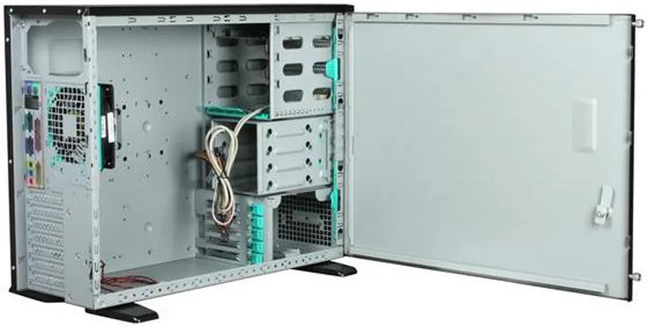 Alt view image 5 of 9 - CHENBRO SR10569-CO 0.8mm SECC Pedestal Main Streaming Server/Workstation Chassis 3 External 5.25" Drive Bays