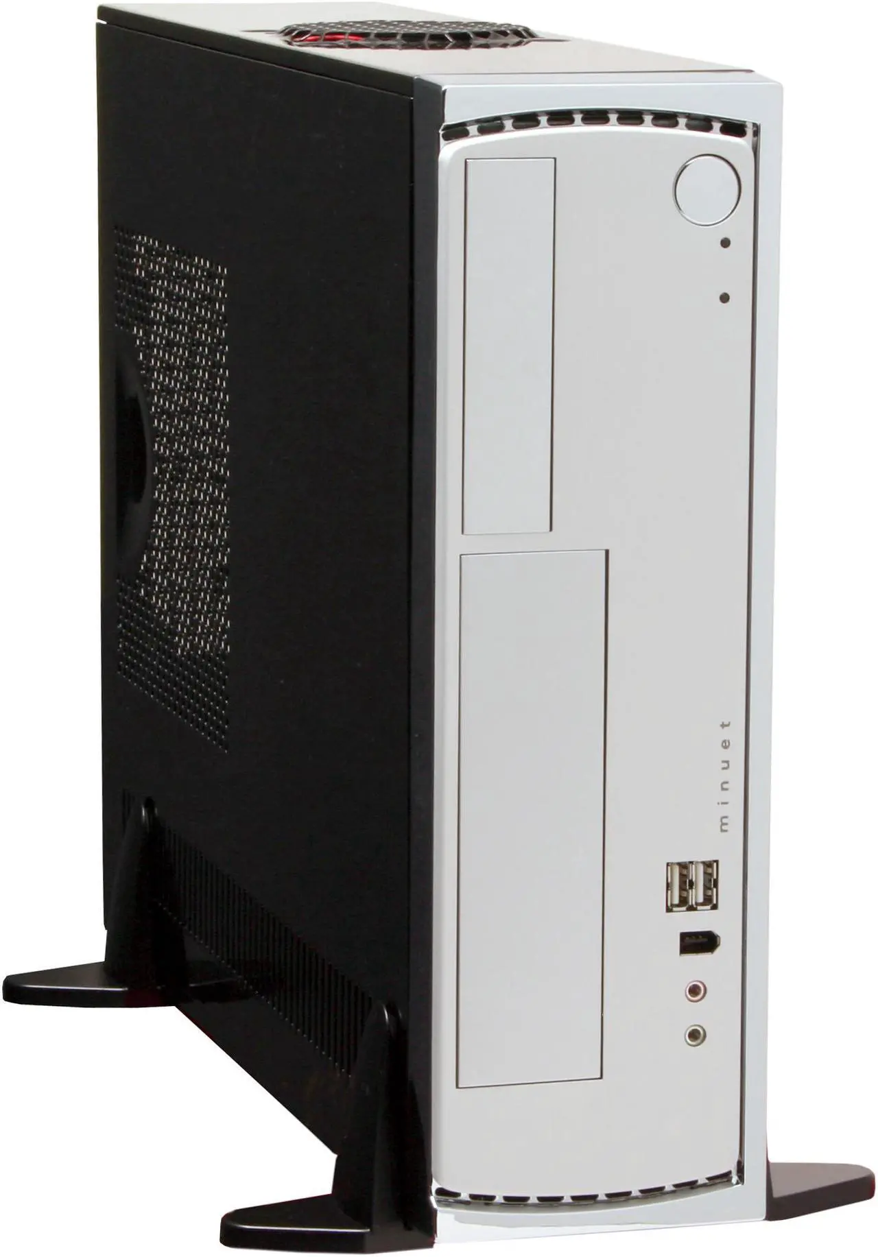 Main image of Antec Minuet 300 Black/Silver Steel / Plastic Micro ATX Slim Case Computer Case 300W ATX12V Power Supply