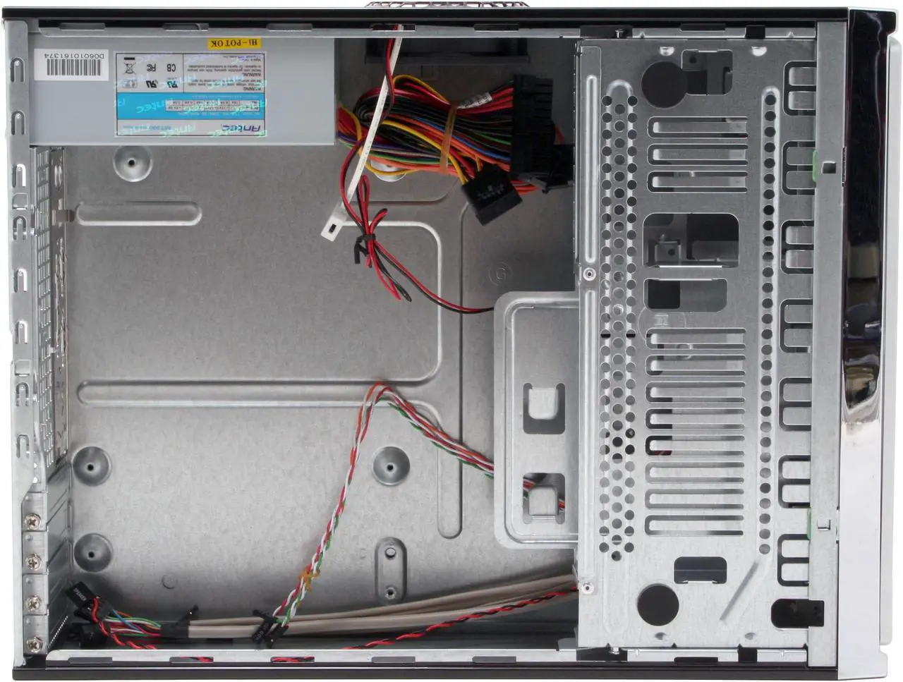 Alt view image 6 of 14 - Antec Minuet 300 Black/Silver Steel / Plastic Micro ATX Slim Case Computer Case 300W ATX12V Power Supply