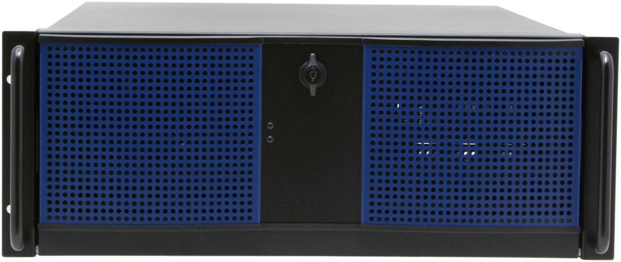Alt view image 3 of 13 - Antec Take 4 + 450 Black 4U Rackmount Quiet Rackmount Server Case 450W 2 External 5.25" Drive Bays
