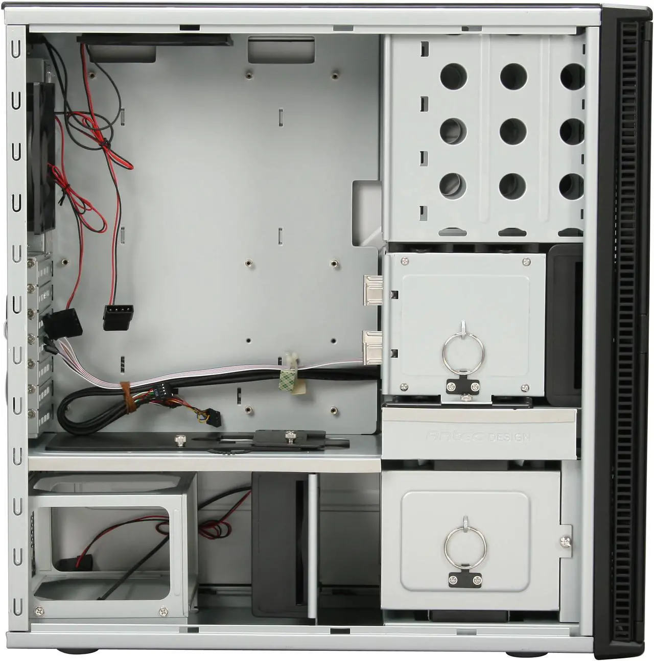 Alt view image 8 of 13 - Antec P182 Gun Metal Black 0.8mm cold rolled steel ATX Mid Tower Computer Case