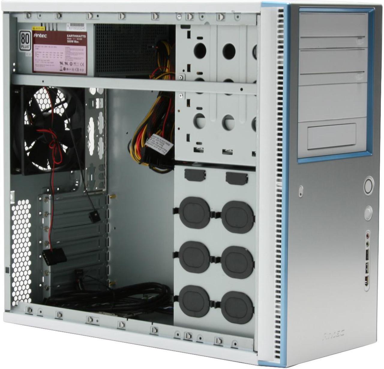Alt view image 2 of 13 - Antec Sonata Designer 500 Silver Steel ATX Mid Tower Computer Case 500W Power Supply