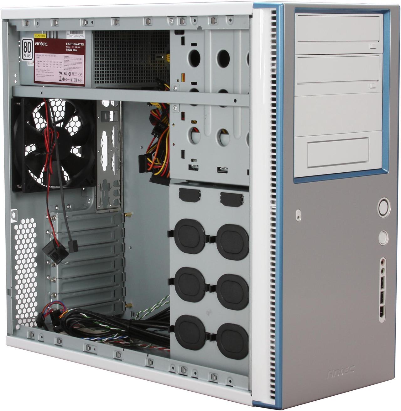 Alt view image 10 of 13 - Antec Sonata Designer 500 Silver Steel ATX Mid Tower Computer Case 500W Power Supply