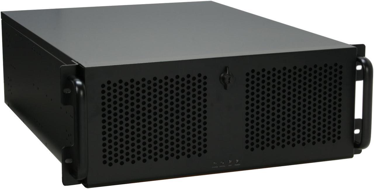 Alt view image 3 of 14 - Antec 4U22EPS650 4U Rackmount Server Case 650W 6 External 5.25" Drive Bays