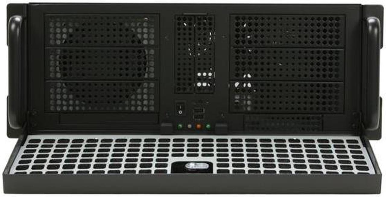 Alt view image 4 of 14 - Antec 4U22EPS650 4U Rackmount Server Case 650W 6 External 5.25" Drive Bays
