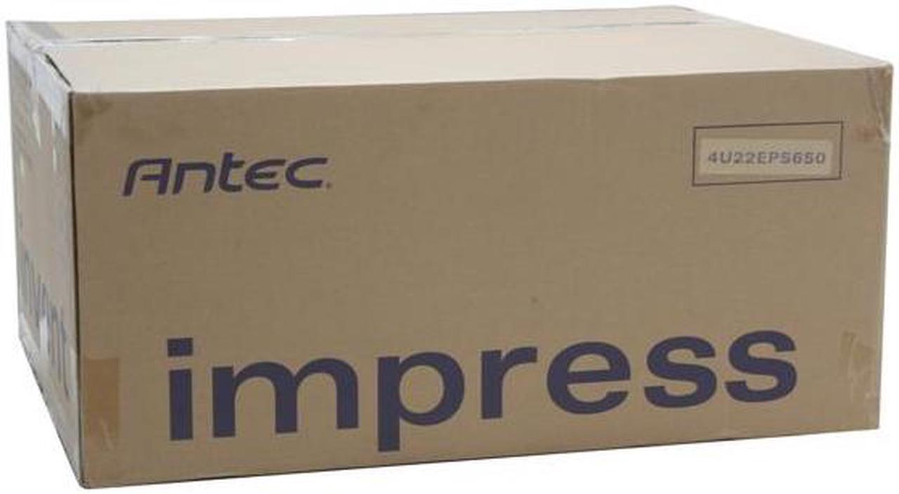 Alt view image 14 of 14 - Antec 4U22EPS650 4U Rackmount Server Case 650W 6 External 5.25" Drive Bays