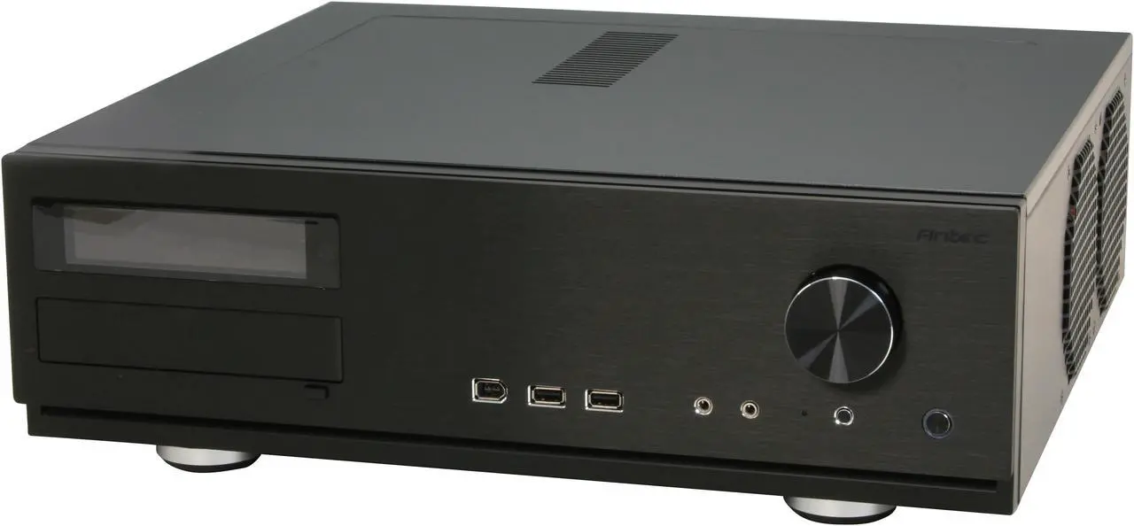 Main image of Antec Black Aluminum / Steel Fusion Remote Black Micro ATX Media Center / HTPC Case