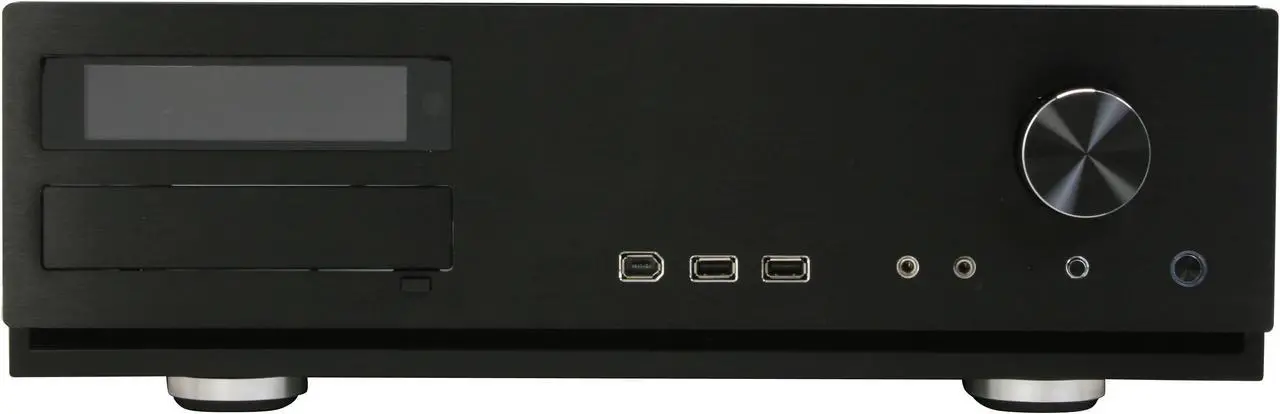 Alt view image 2 of 12 - Antec Black Aluminum / Steel Fusion Remote Black Micro ATX Media Center / HTPC Case