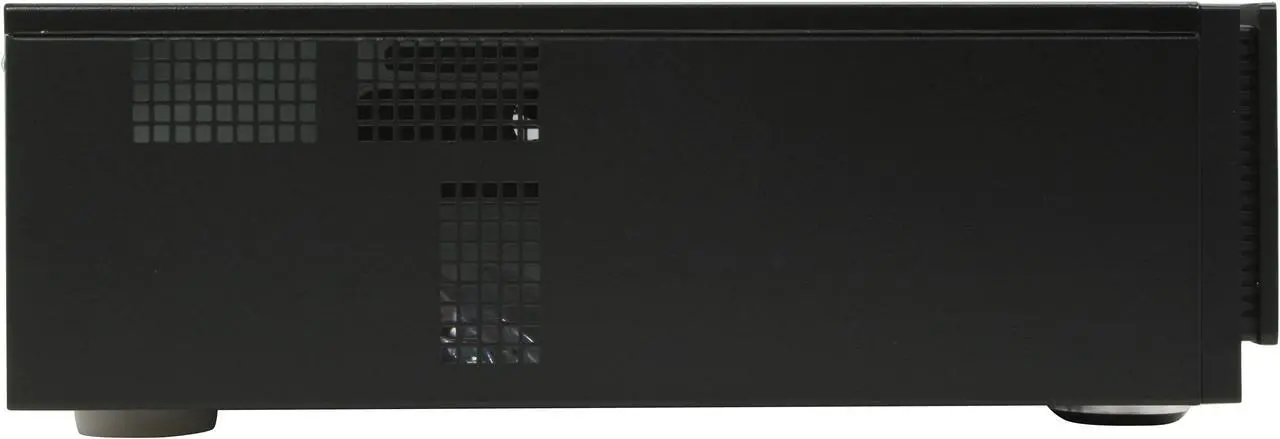 Alt view image 6 of 12 - Antec Black Aluminum / Steel Fusion Remote Black Micro ATX Media Center / HTPC Case