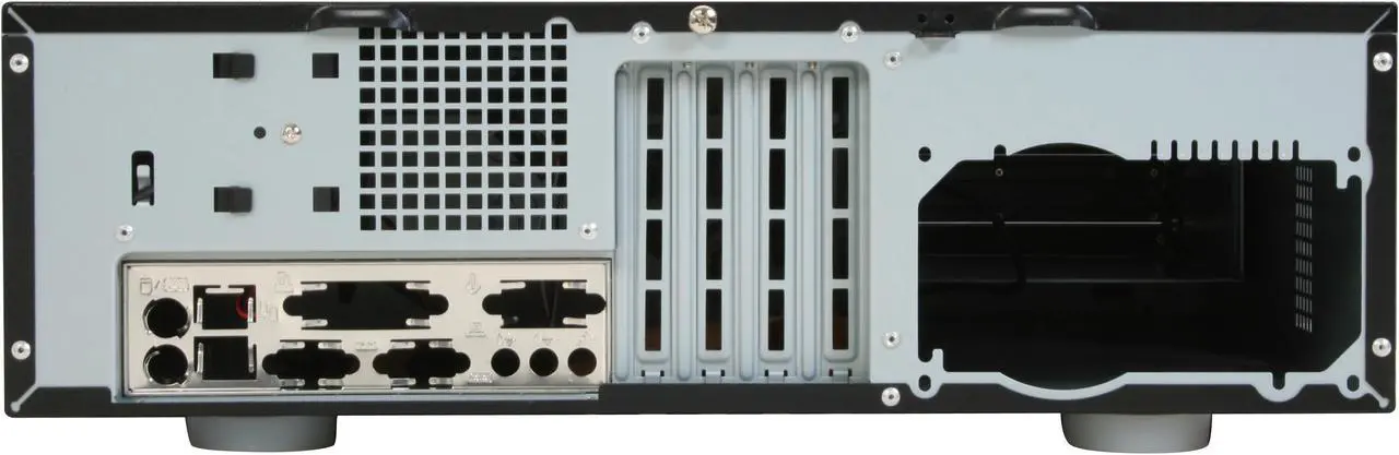 Alt view image 7 of 12 - Antec Black Aluminum / Steel Fusion Remote Black Micro ATX Media Center / HTPC Case
