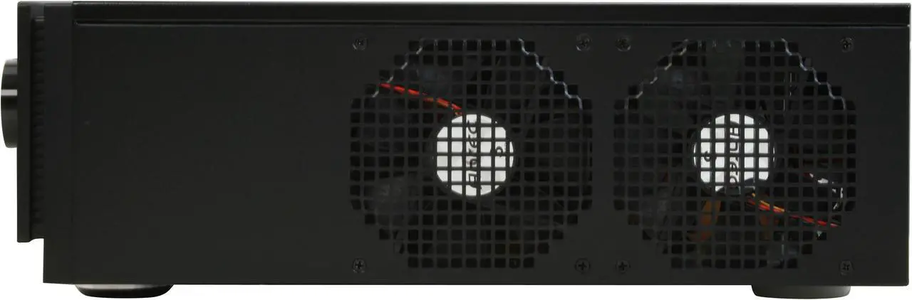 Alt view image 8 of 12 - Antec Black Aluminum / Steel Fusion Remote Black Micro ATX Media Center / HTPC Case