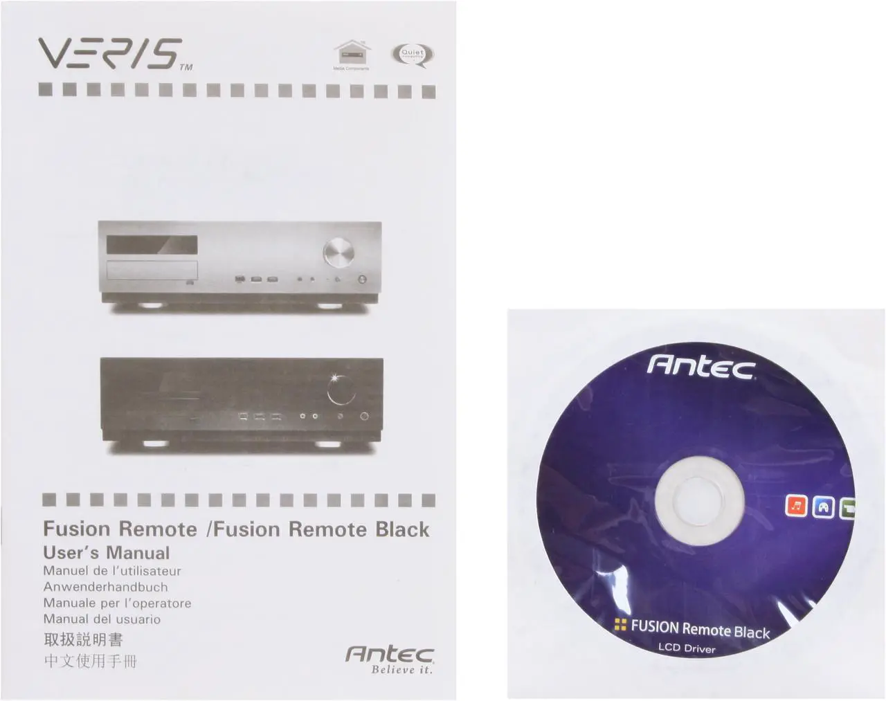 Alt view image 11 of 12 - Antec Black Aluminum / Steel Fusion Remote Black Micro ATX Media Center / HTPC Case