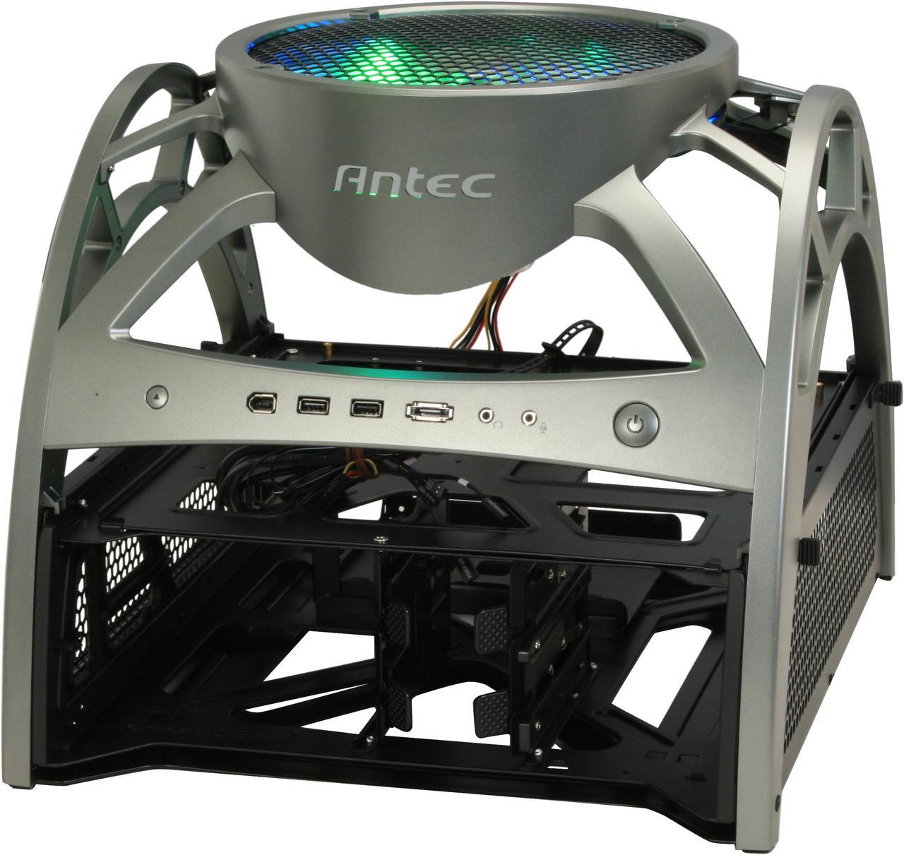 Alt view image 4 of 12 - Antec Skeleton Black ATX Tower Computer Case