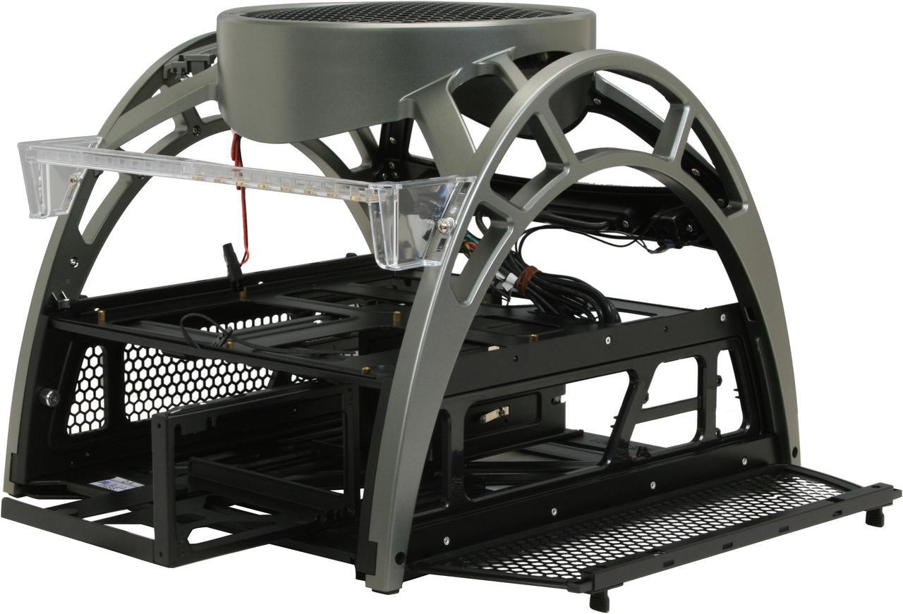 Alt view image 9 of 12 - Antec Skeleton Black ATX Tower Computer Case