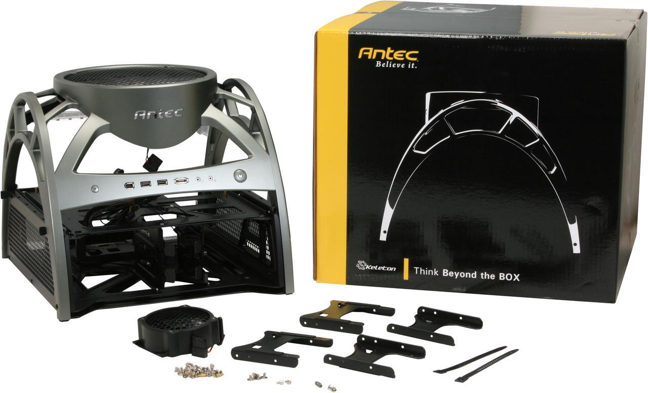 Alt view image 12 of 12 - Antec Skeleton Black ATX Tower Computer Case