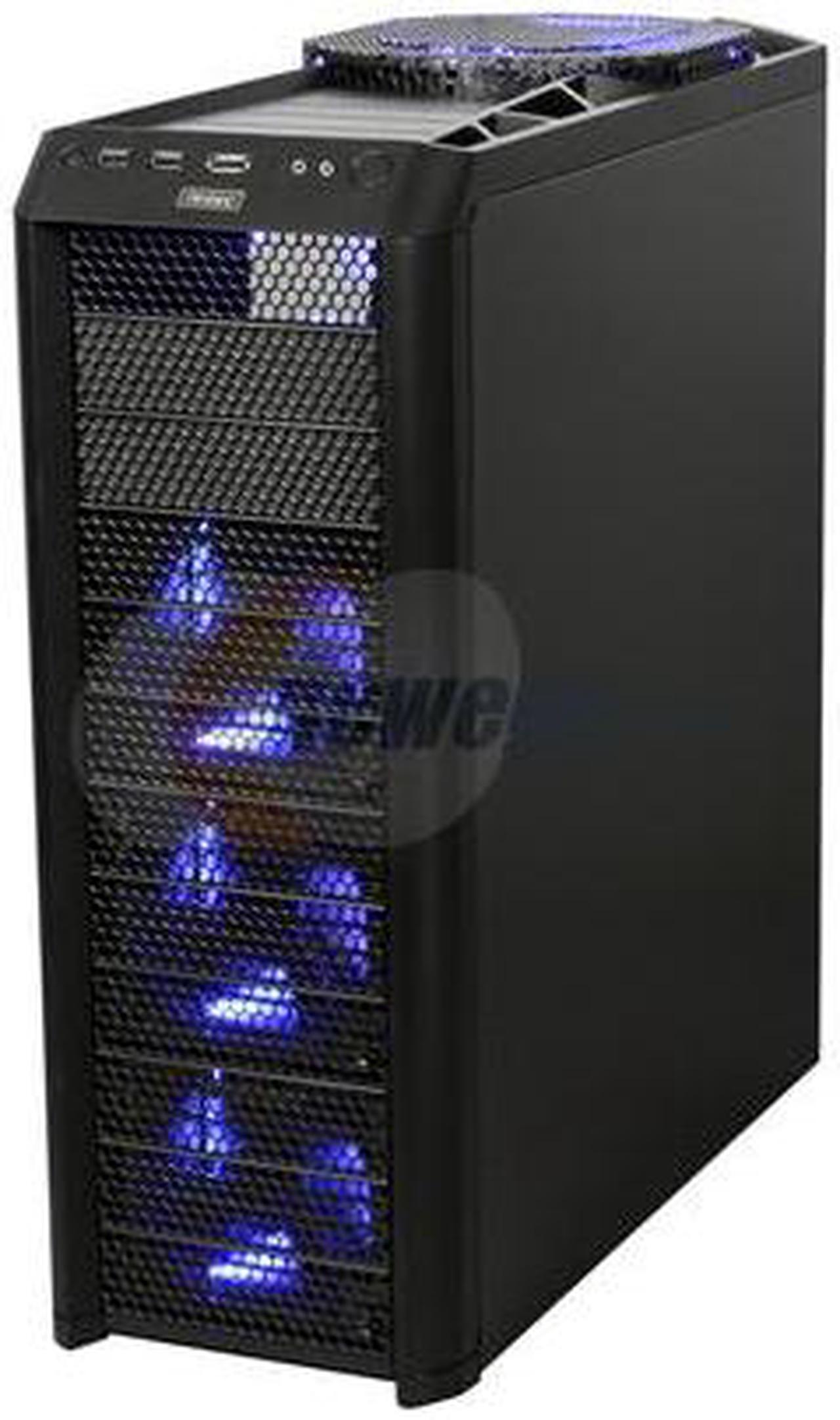 Alt view image 3 of 10 - Antec Twelve Hundred 750 Blue Black Steel ATX Full Tower Computer Case 750W Power Supply