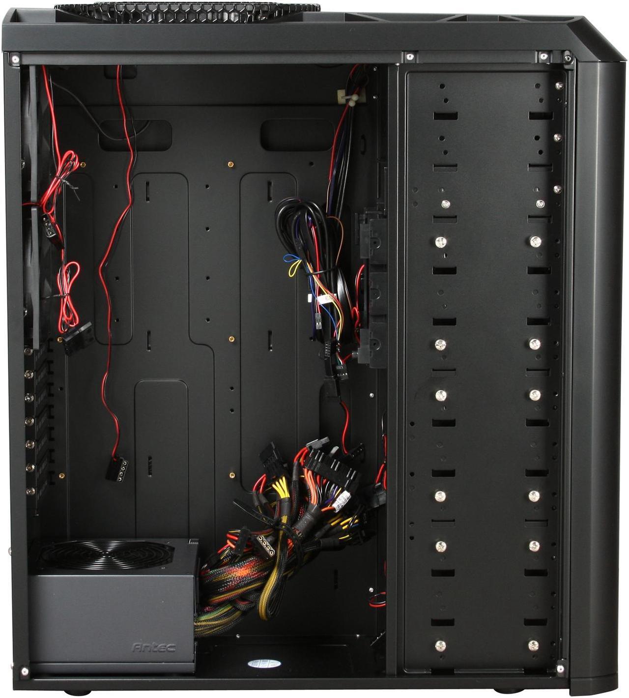 Alt view image 6 of 10 - Antec Twelve Hundred 750 Blue Black Steel ATX Full Tower Computer Case 750W Power Supply