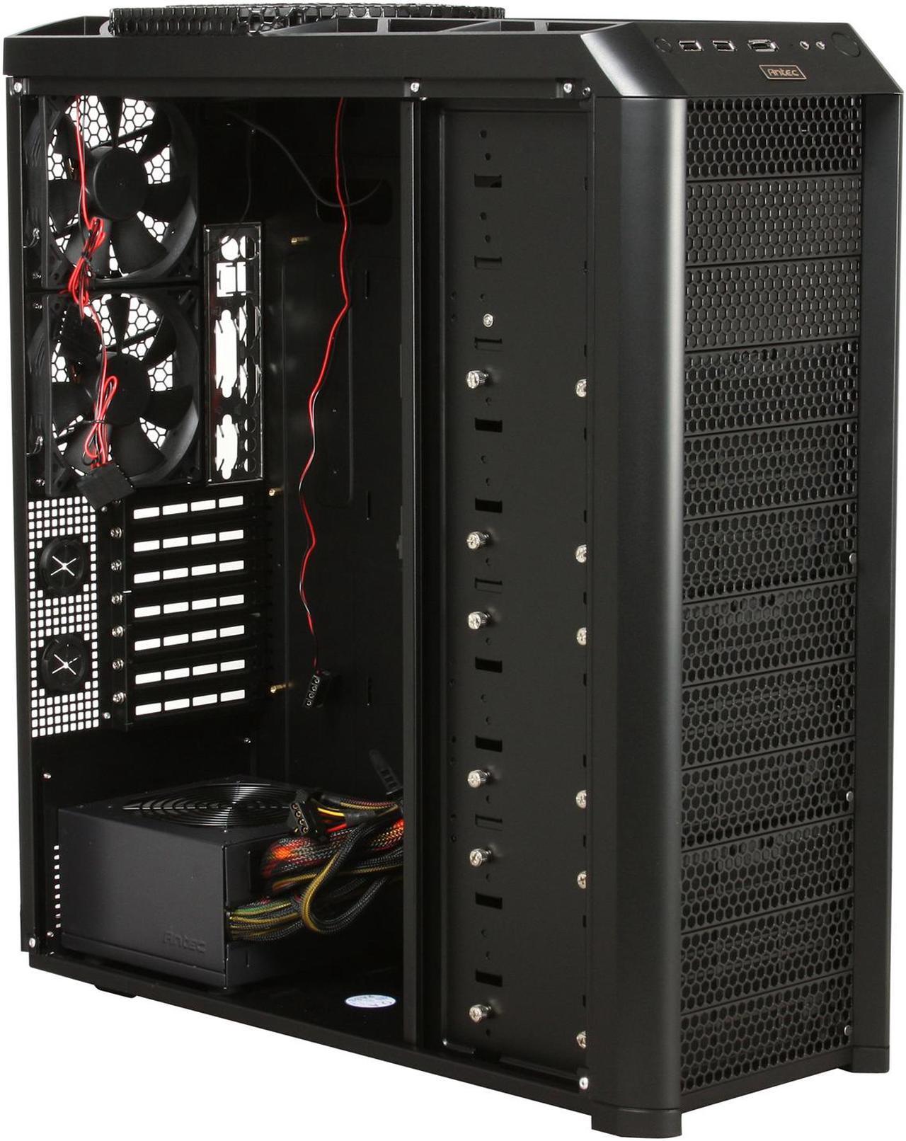 Alt view image 7 of 10 - Antec Twelve Hundred 750 Blue Black Steel ATX Full Tower Computer Case 750W Power Supply