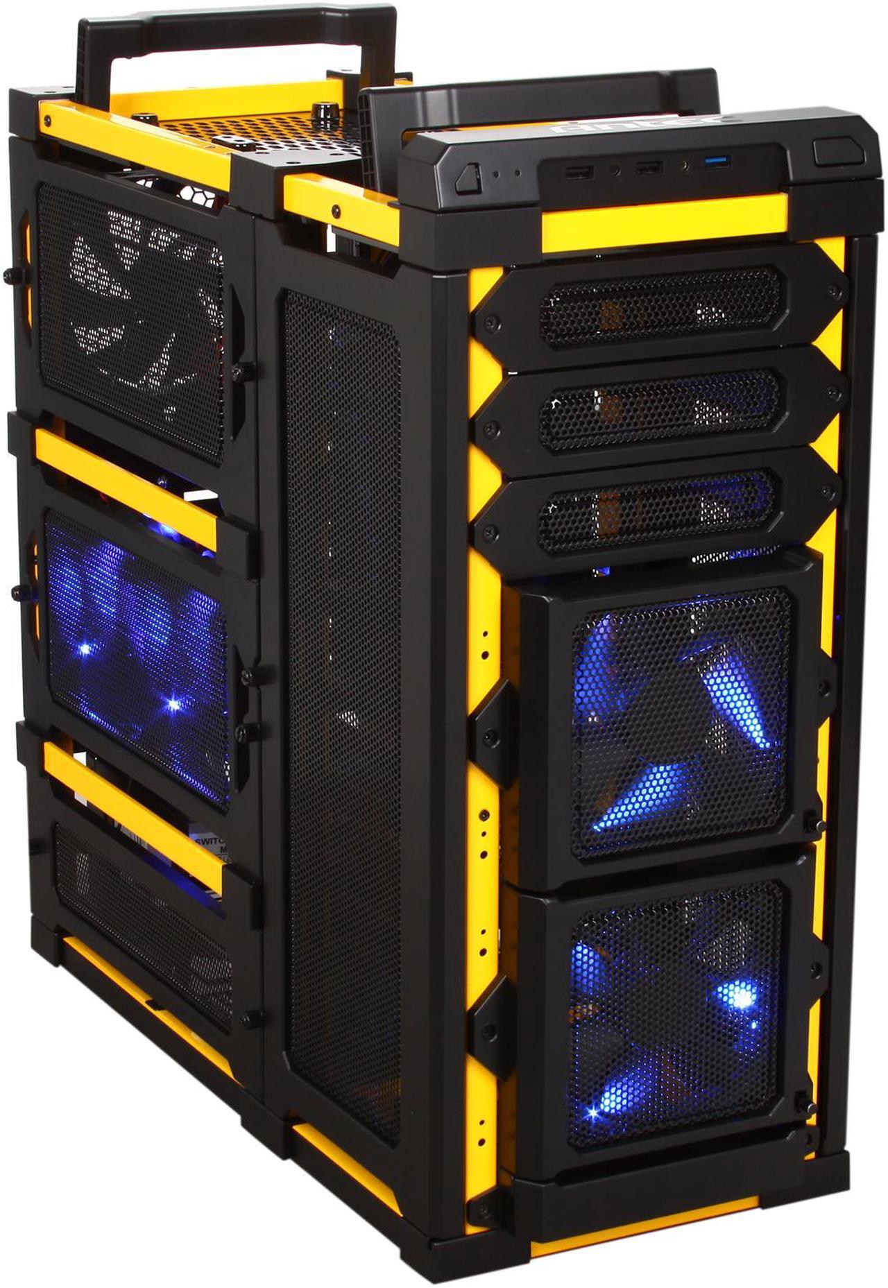 Main image of Antec Lanboy air Yellow Black / Yellow Steel / Plastic ATX Mid Tower Computer Modular Case