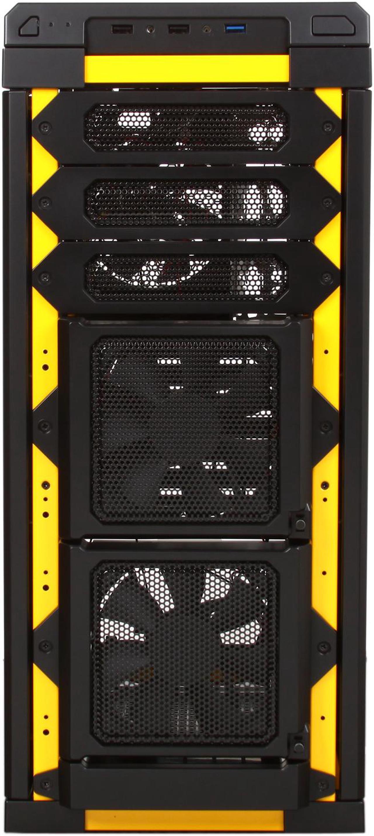 Alt view image 2 of 10 - Antec Lanboy air Yellow Black / Yellow Steel / Plastic ATX Mid Tower Computer Modular Case