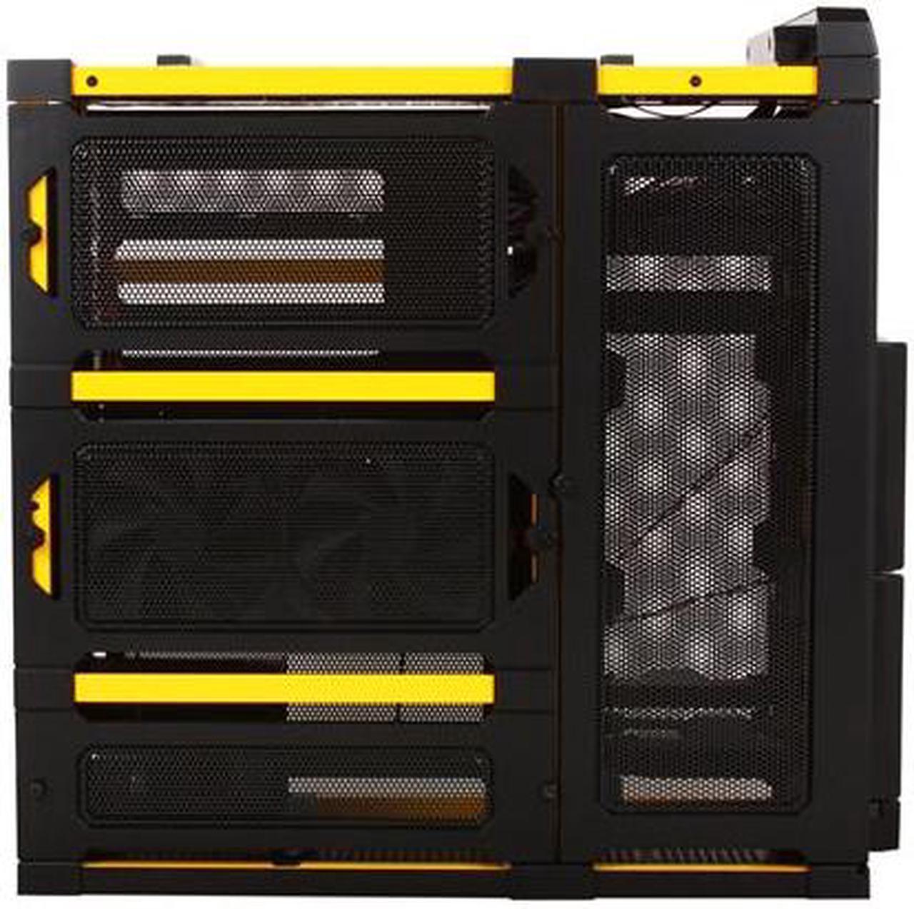 Alt view image 4 of 10 - Antec Lanboy air Yellow Black / Yellow Steel / Plastic ATX Mid Tower Computer Modular Case