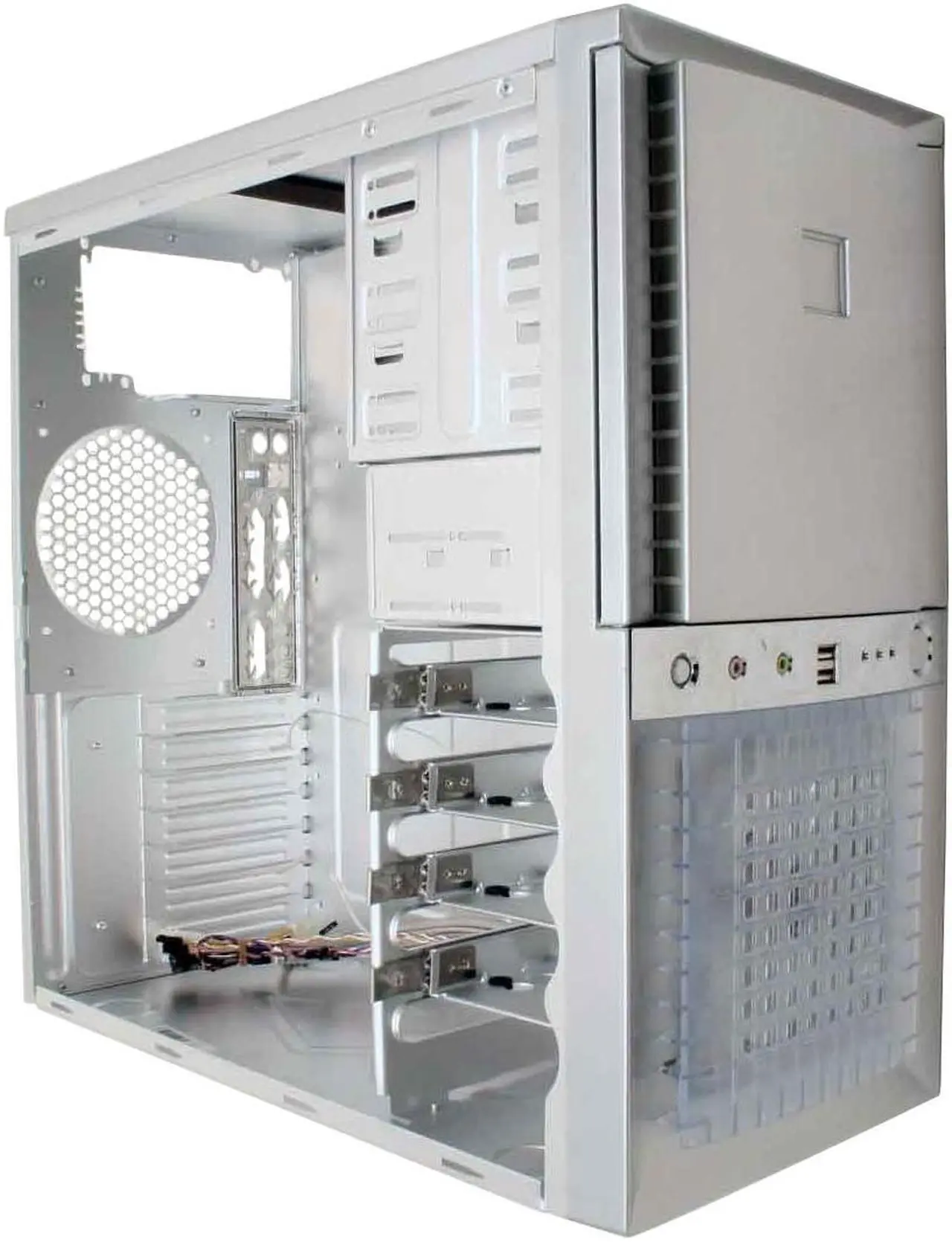 Alt view image 8 of 10 - Antec SUPER LANBOY Silver anodized aluminum ATX Mini Tower Computer Case