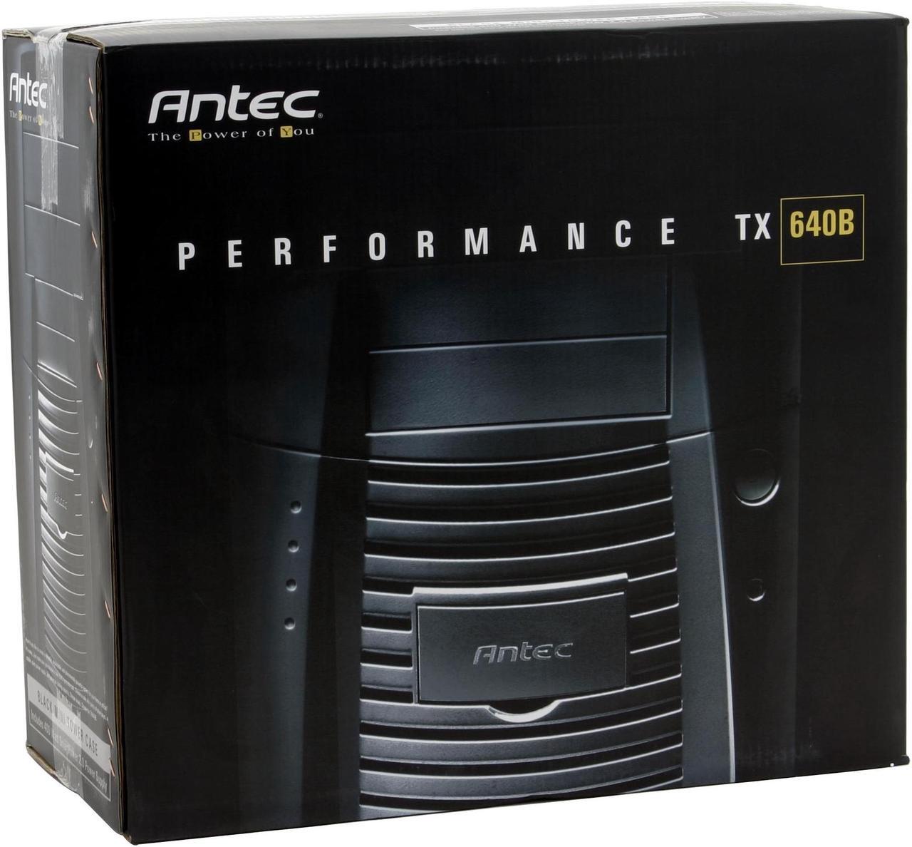 Alt view image 15 of 15 - Antec Performance TX640B Black Steel ATX Mini Tower Computer Case 400W Power Supply