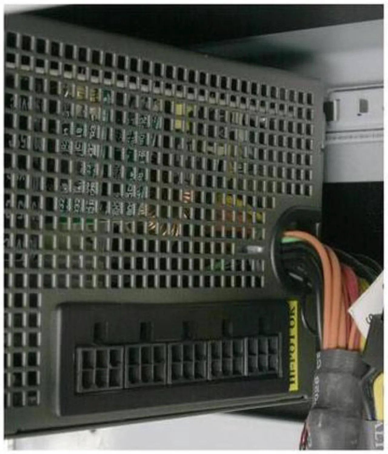 Alt view image 12 of 15 - Antec Performance One P150 White Steel ATX Mid Tower Computer Case 430W Power Supply
